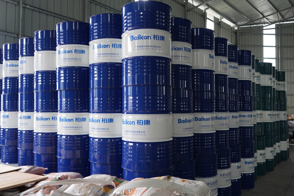 Baikon sports flooring materials: premium PU and acrylic sports surface solutions