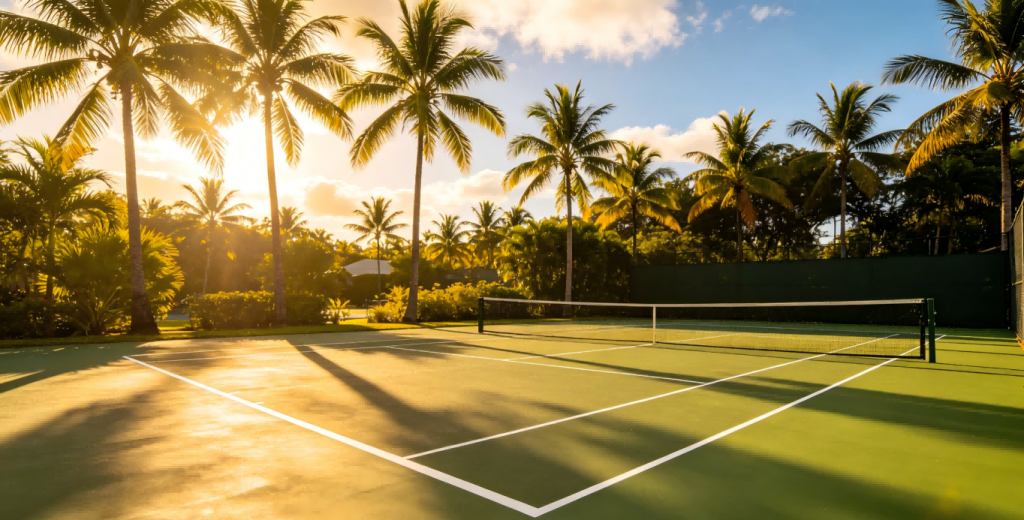sports court material for tropical climates