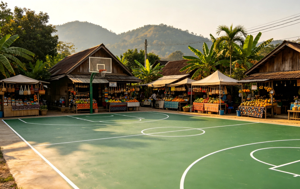 Silicone PU court maintenance Thailand monsoon: keeping community courts safe through rainy seasons